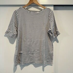 Ralph Lauren Striped Black and White Women's Top